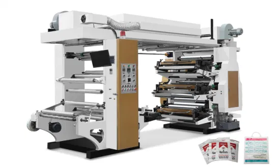 6-цветное флексографское печатное оборудование высокой печати для нетканых сумок