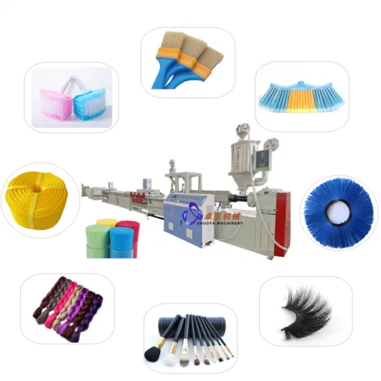  Машина для экструдирования пластикового моноволокна Pet/PP/PE/PA/PBT для метлы/щетки/веревки.  /Сетка/Синтетические волосы/Синтетическое волокно для ресниц 10